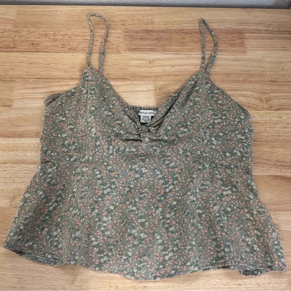 American‎ Eagle Floral Cute Soft Cottage Tank Top